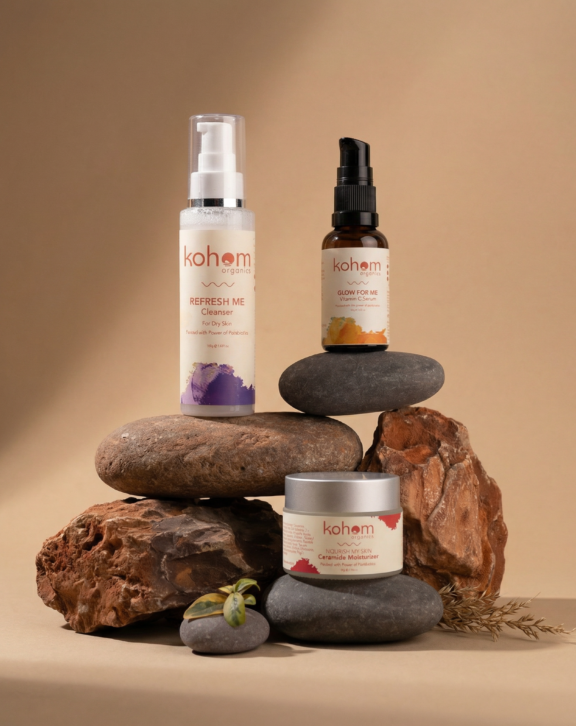 Refresh Me Cleanser + Vit C Serum + Ceramide Moisturizer